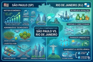 Comparativo Estado de São Paulo e Rio de Janeiro